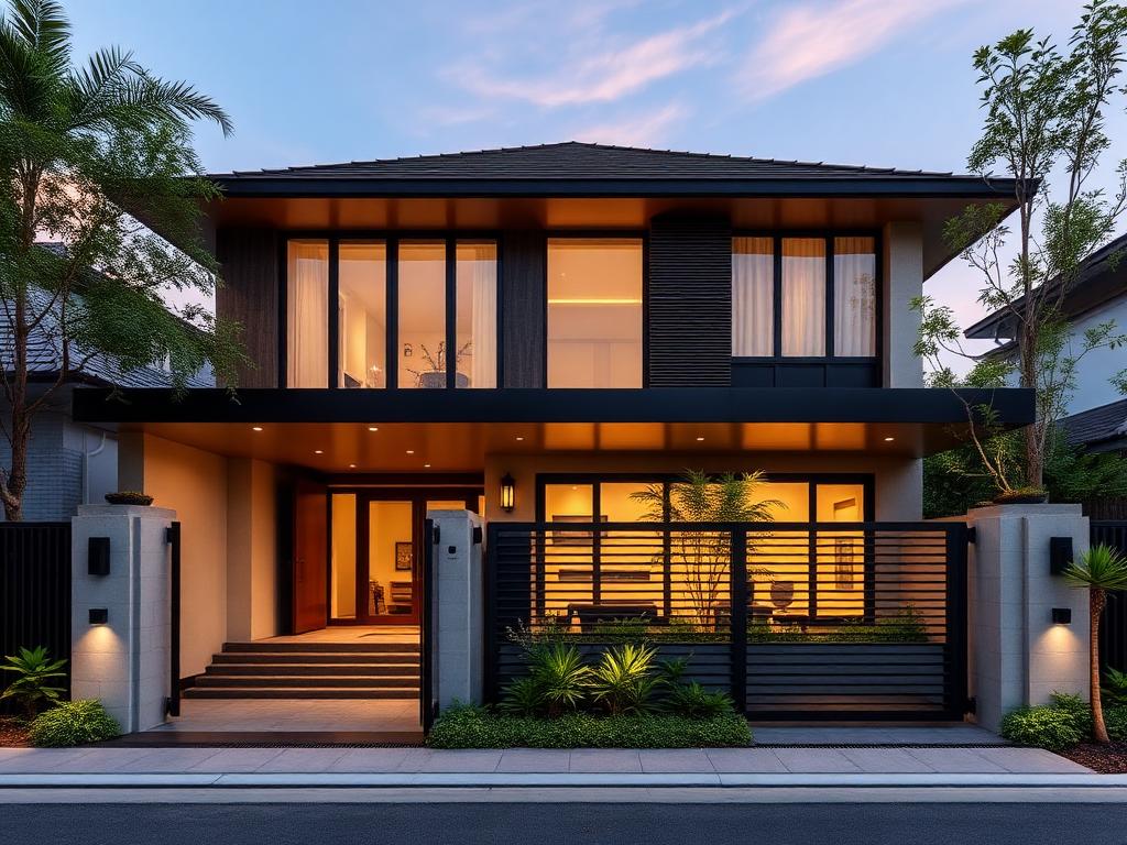 Rumah Dinas Direksi OJK Bergaya Kontemporer Modern