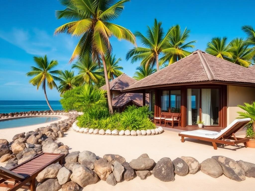 Resort Lombok NTB dengan Bungalow Tropis di Tepi Pantai